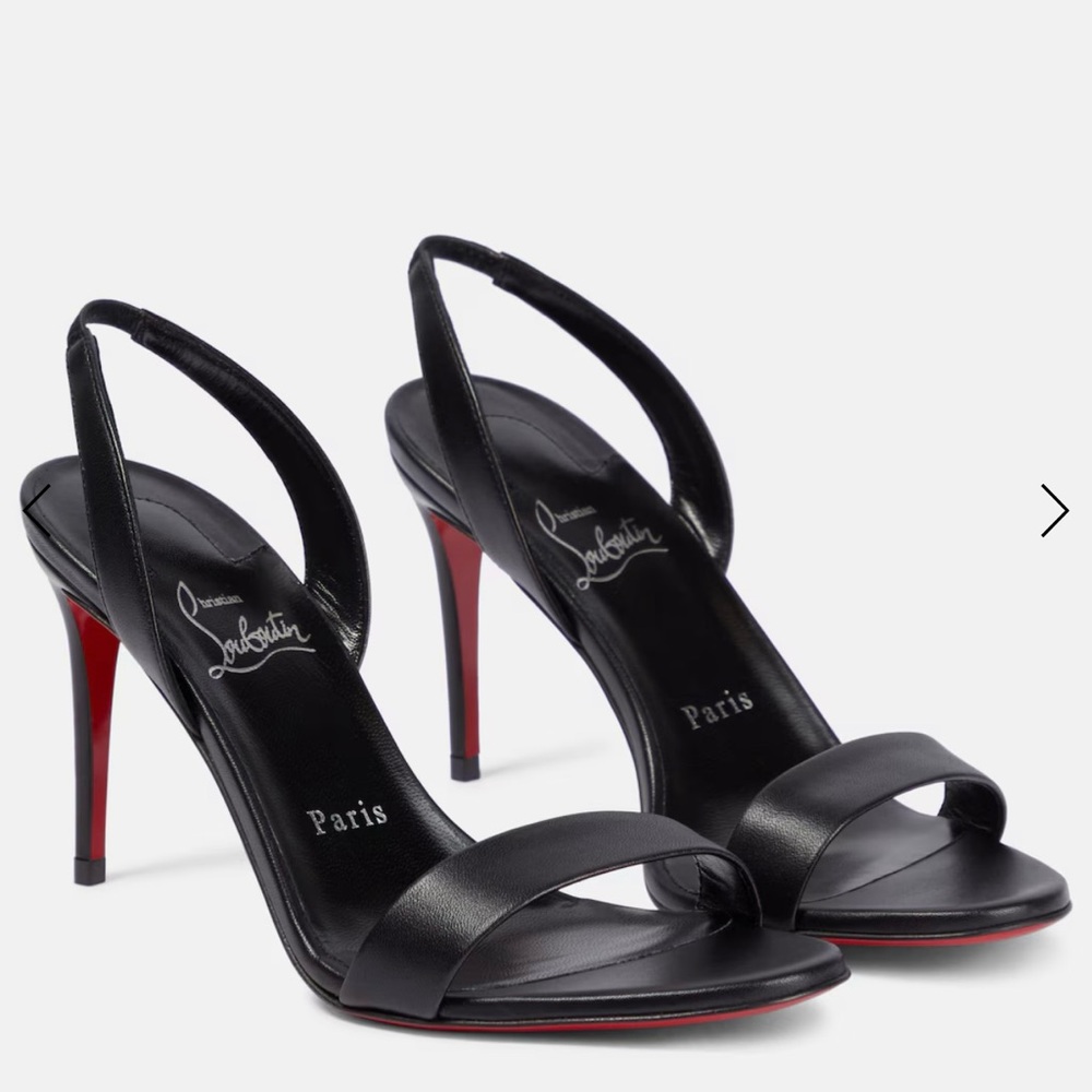 Christian Louboutin Black Slingback Heels